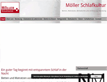 Tablet Screenshot of moeller-schlafkultur.de
